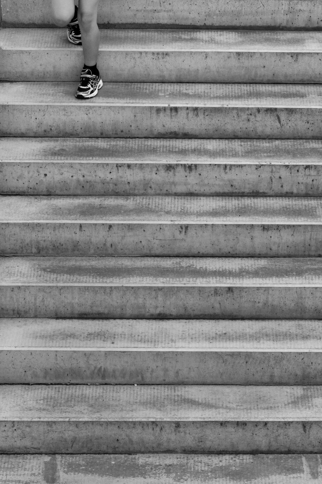 person taking action steps