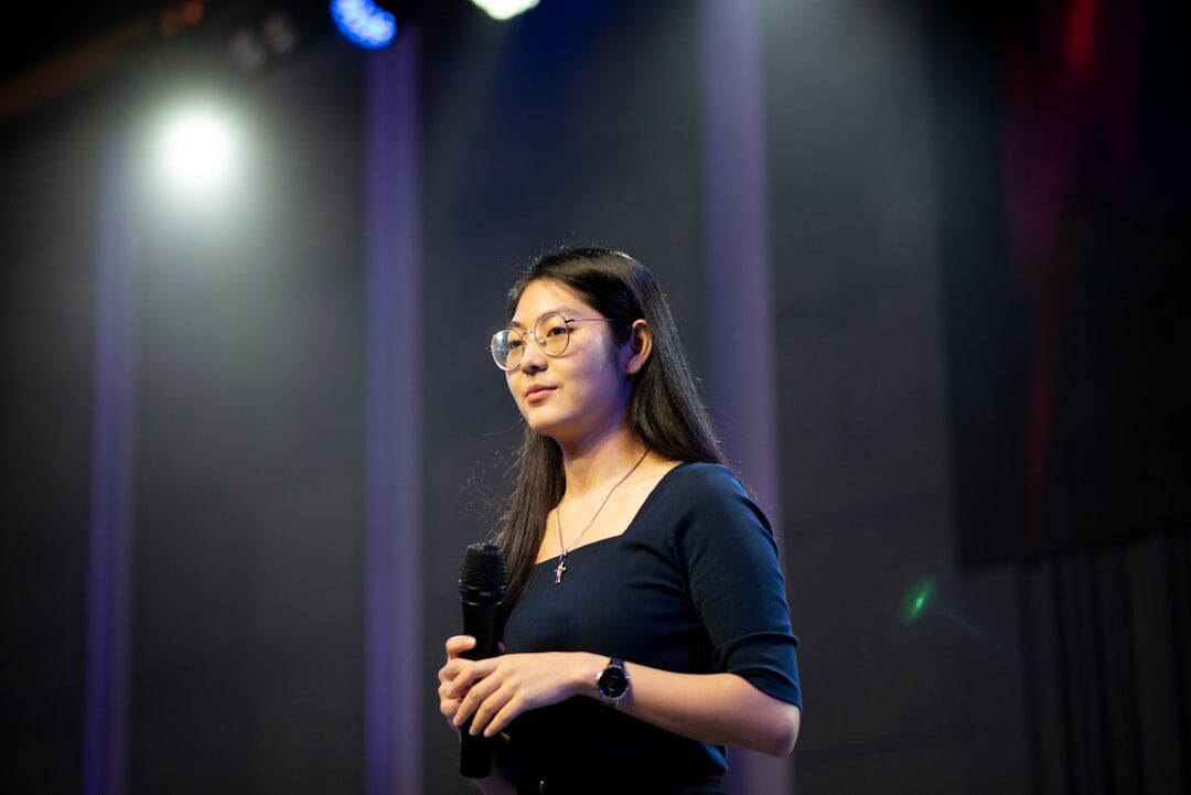 influential speaker on stage