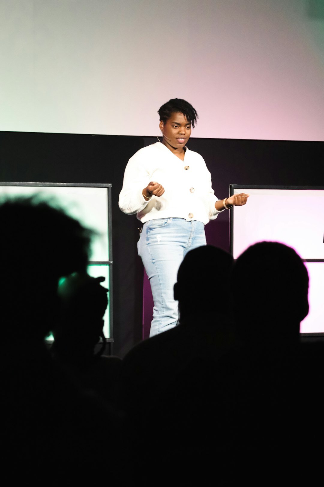 influential speaker on stage