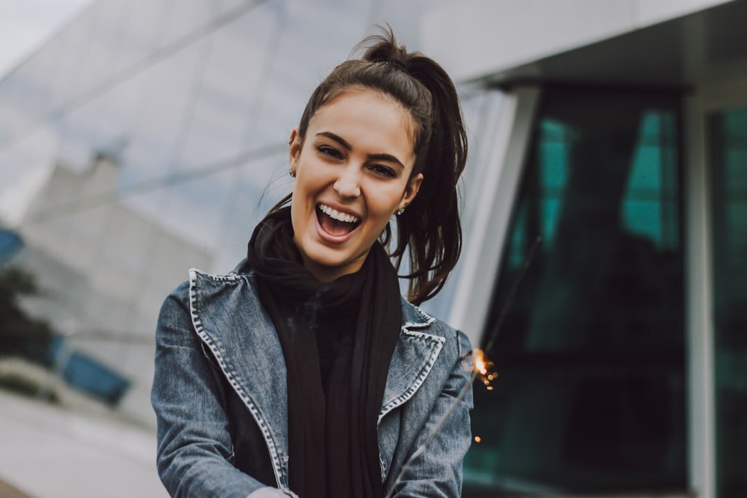 smiling confident woman